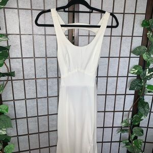 White Backless Dress